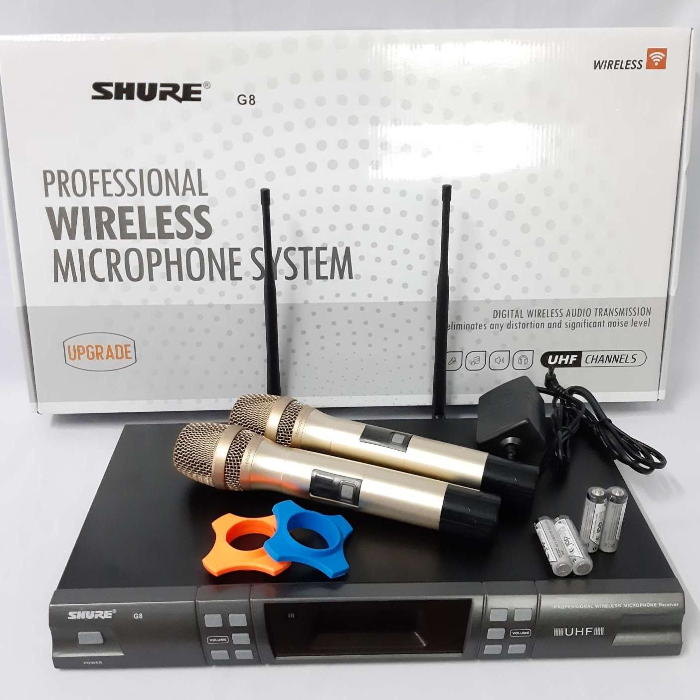MICRO KHÔNG DÂY SHURE G8, MICRO SHURE CHUYỂN TẦN SỐ.