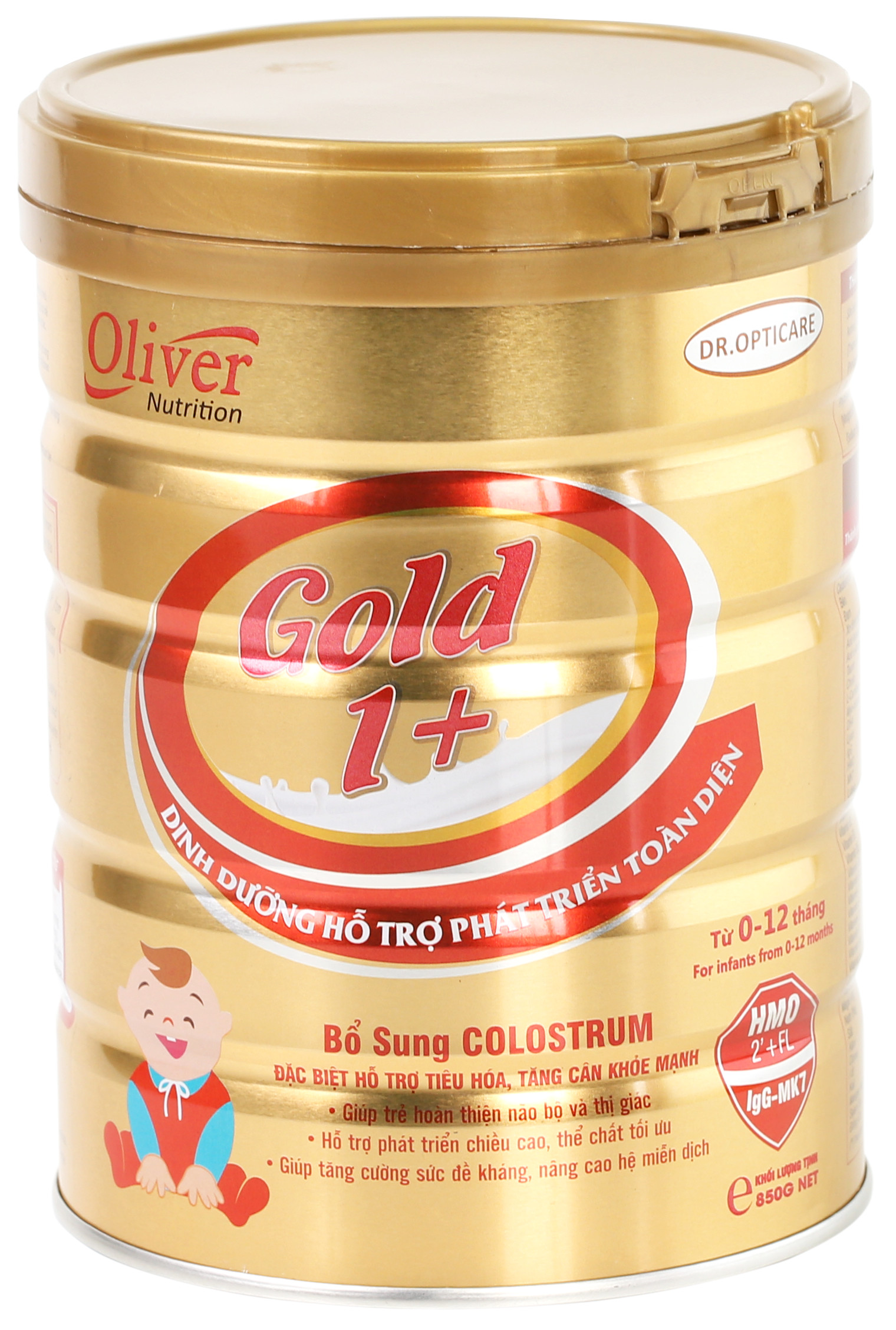 [HCM]Sữa bột Oliver Gold 1+ 800g (từ 0-12 tháng tuổi) - FreeShip Max - LOHAMART