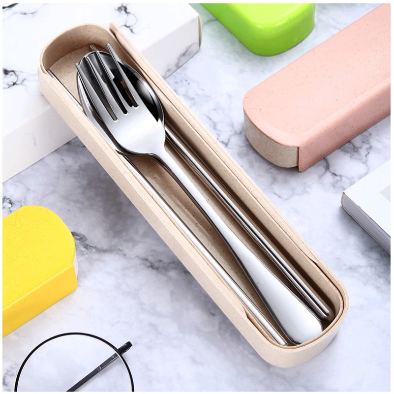 (Quà tặng không bán) Bộ 3 dụng cụ ăn uống