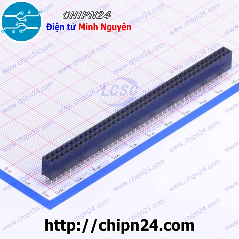 Header hàng rào cái đôi vuông 40p 2.54mm