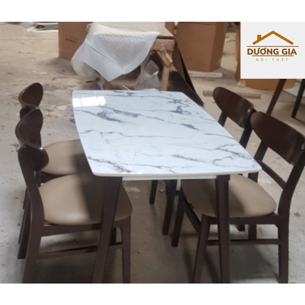 Bộ bàn ăn gia đình 4 ghế hiện đại