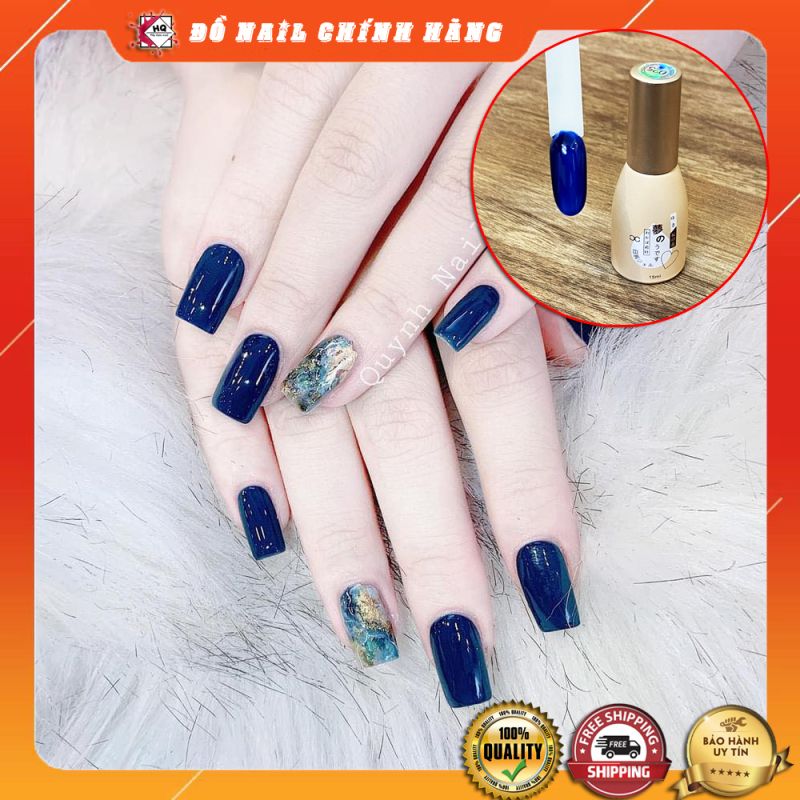 Sơn gel xanh Coban dòng sơn móng tay Nhật đậm đặc và mướt được giới trẻ yêu thích giá rẻ