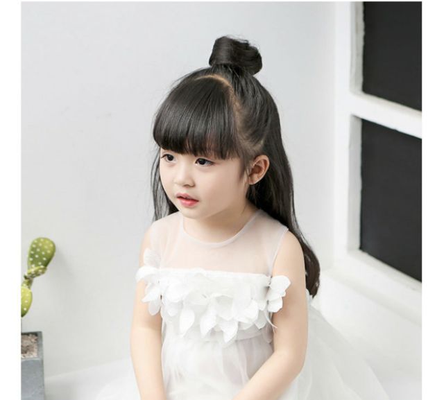 Tóc giả búi ☺FREESHIP☺ Tóc giả búi rối mini cho bé