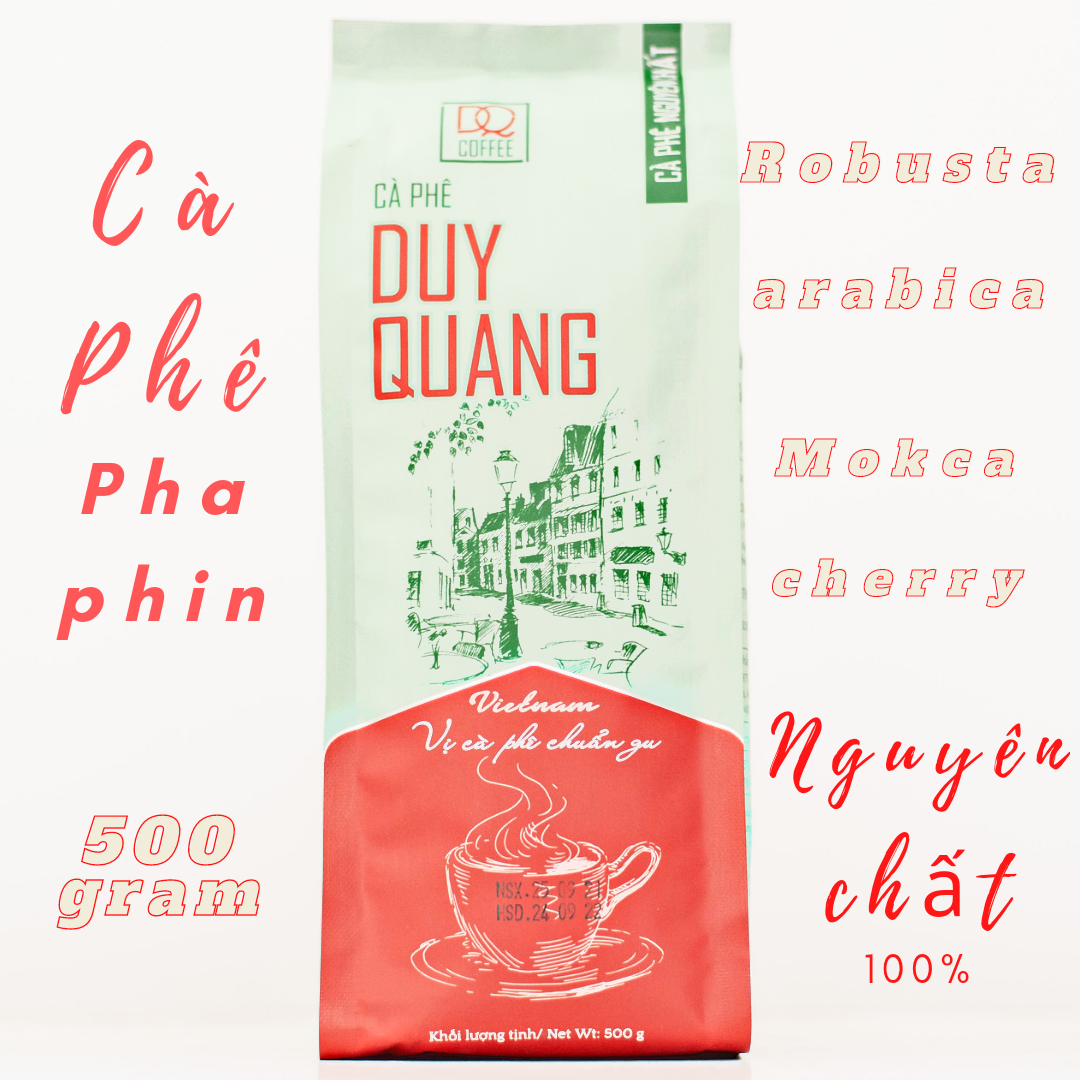 Cà Phê Rang Xay Nguyên Chất 100% ( 500gr) cà phê pha phin Duy Quang