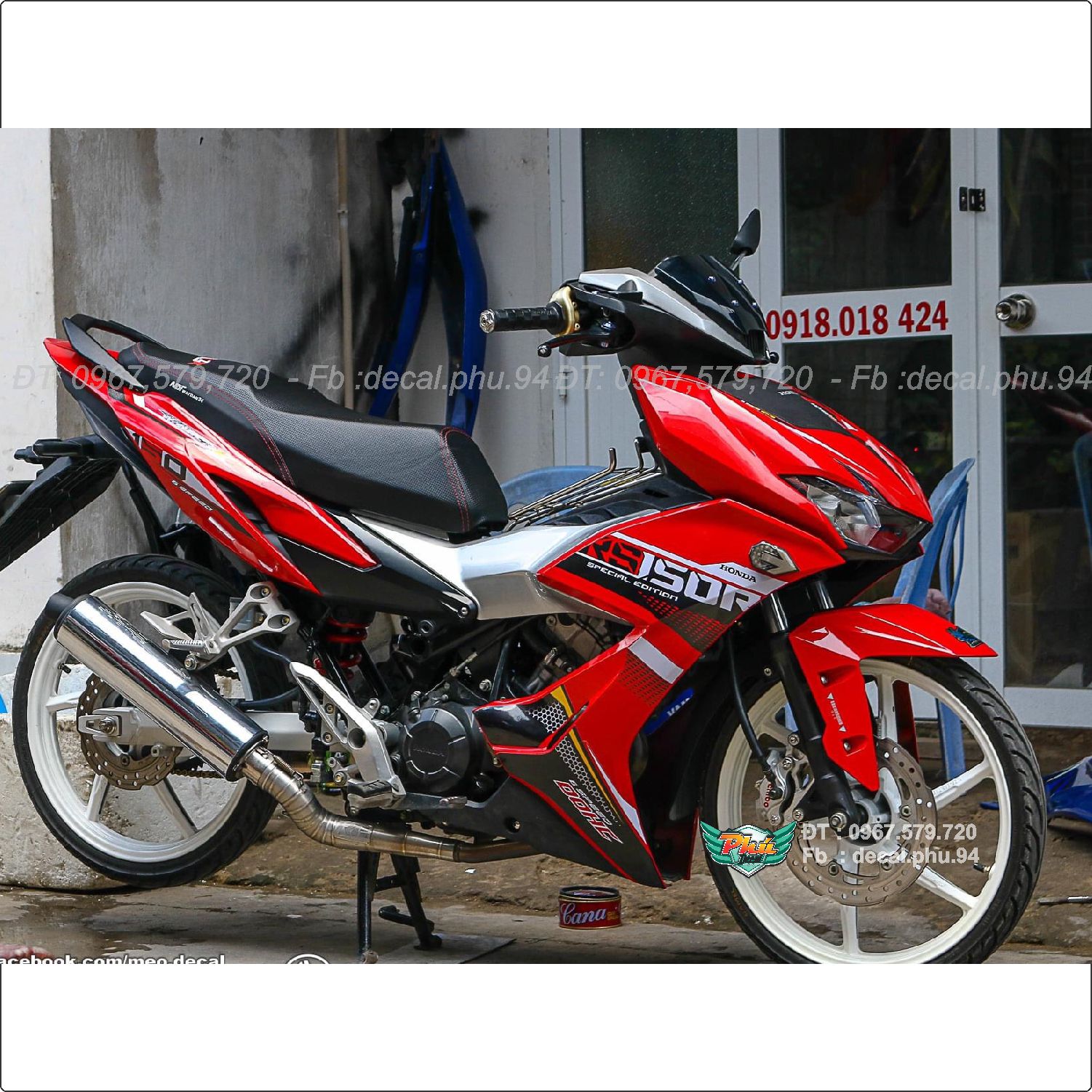 Tem rời winner x rs đỏ đen 150 r