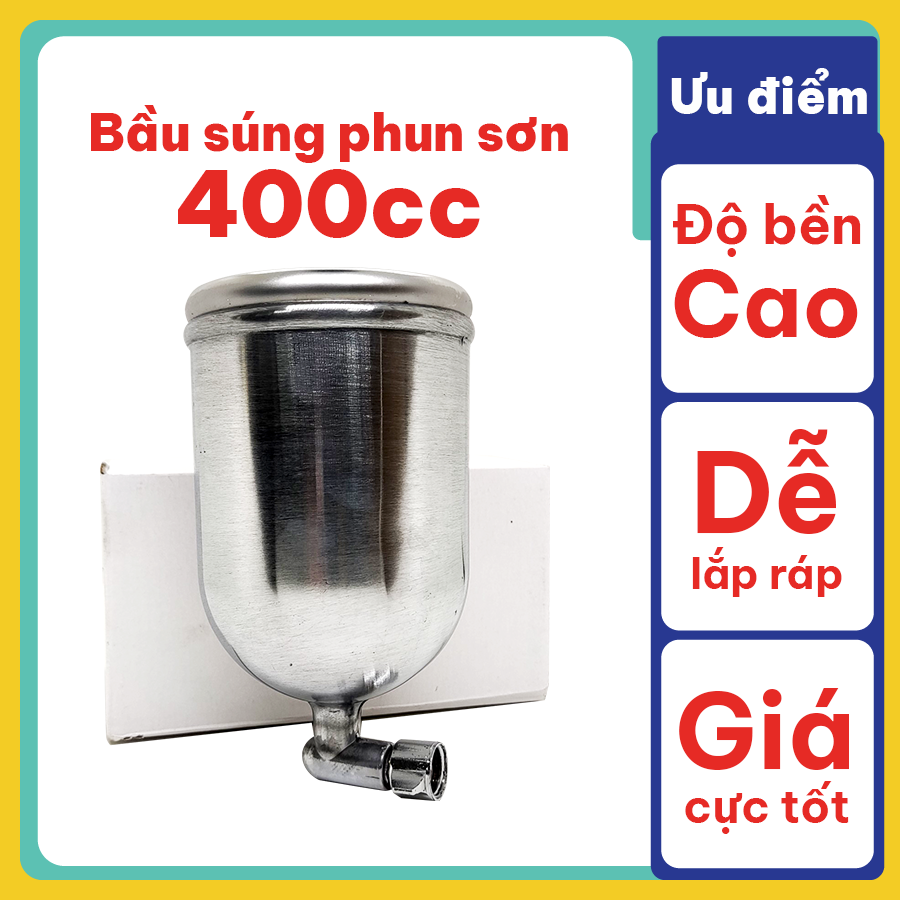 Cốc đựng sơn, bầu súng phun sơn 400ml