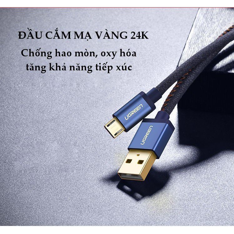Cáp Micro USB / USB 2.0 chính hãng Ugreen US246