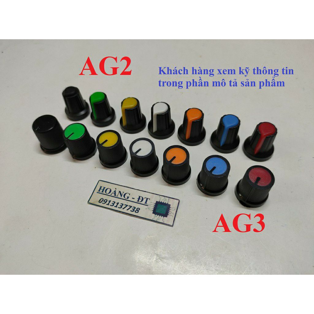 3 núm vặn xoay biến trở ,volume, chiết áp
