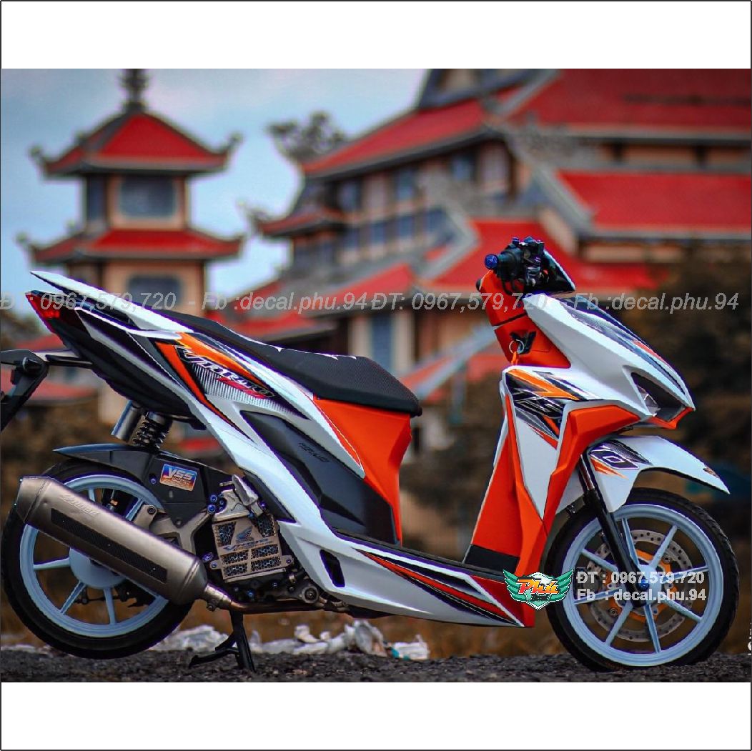 Tem rời Vario trắng cam