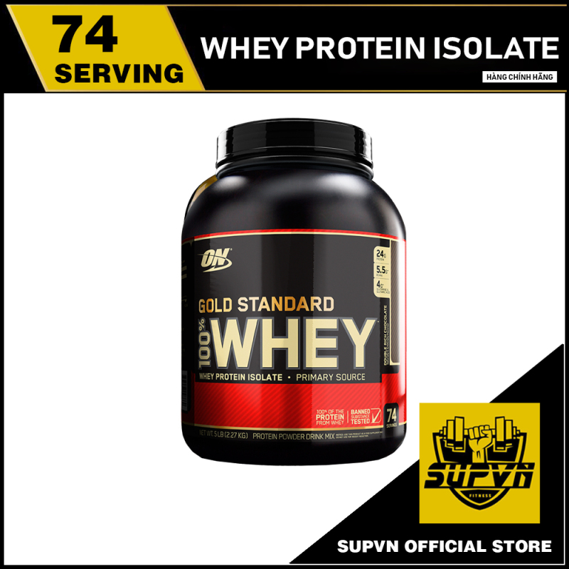 100% Whey Protein On Gold Standard Optimum nutrition 5lbs - Whey On Gold Standard 5.64 Lbs - Sữa tăng cơ bổ sung Protein cao cấp
