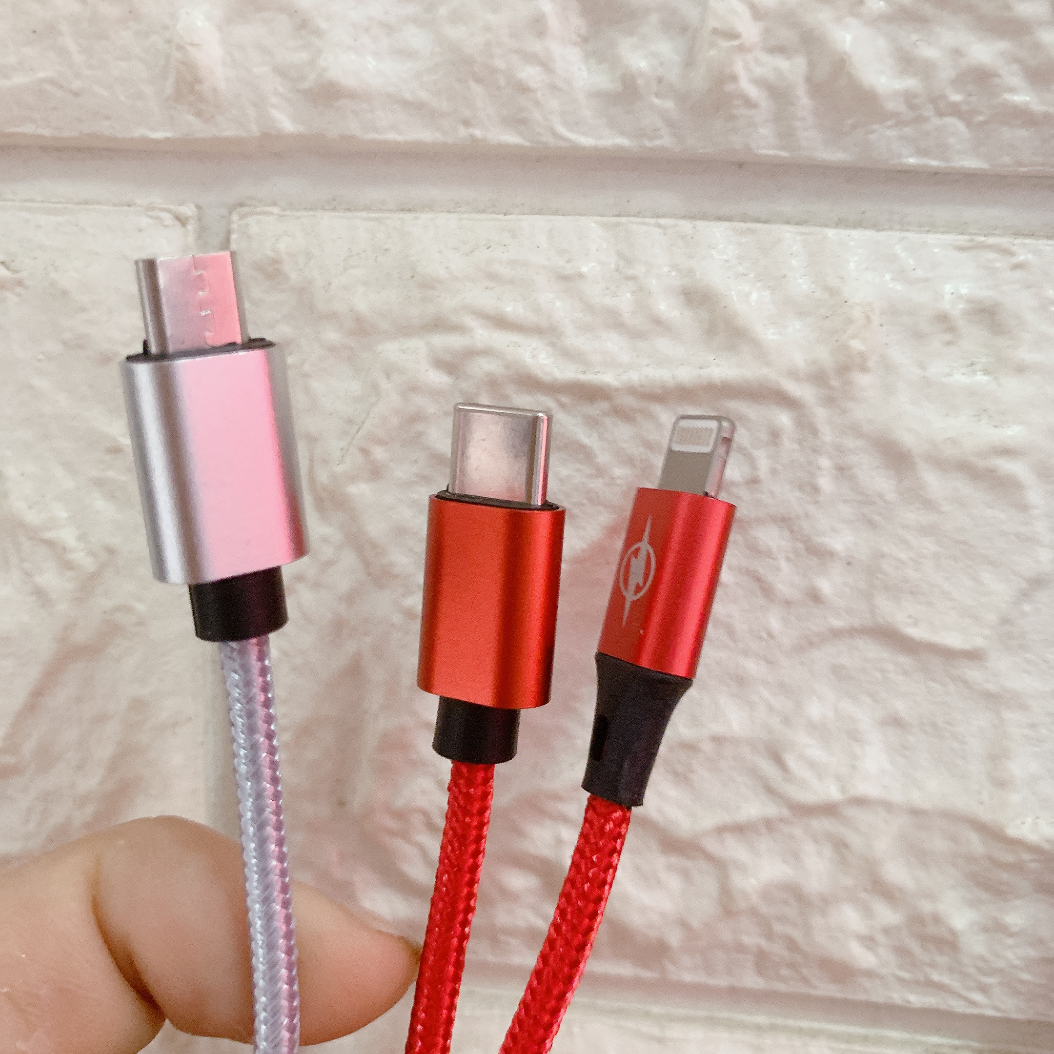 Dây cáp sạc 1m5 bọc vải dù dài chuẩn sạc Lightning /Micro usb /Type-C