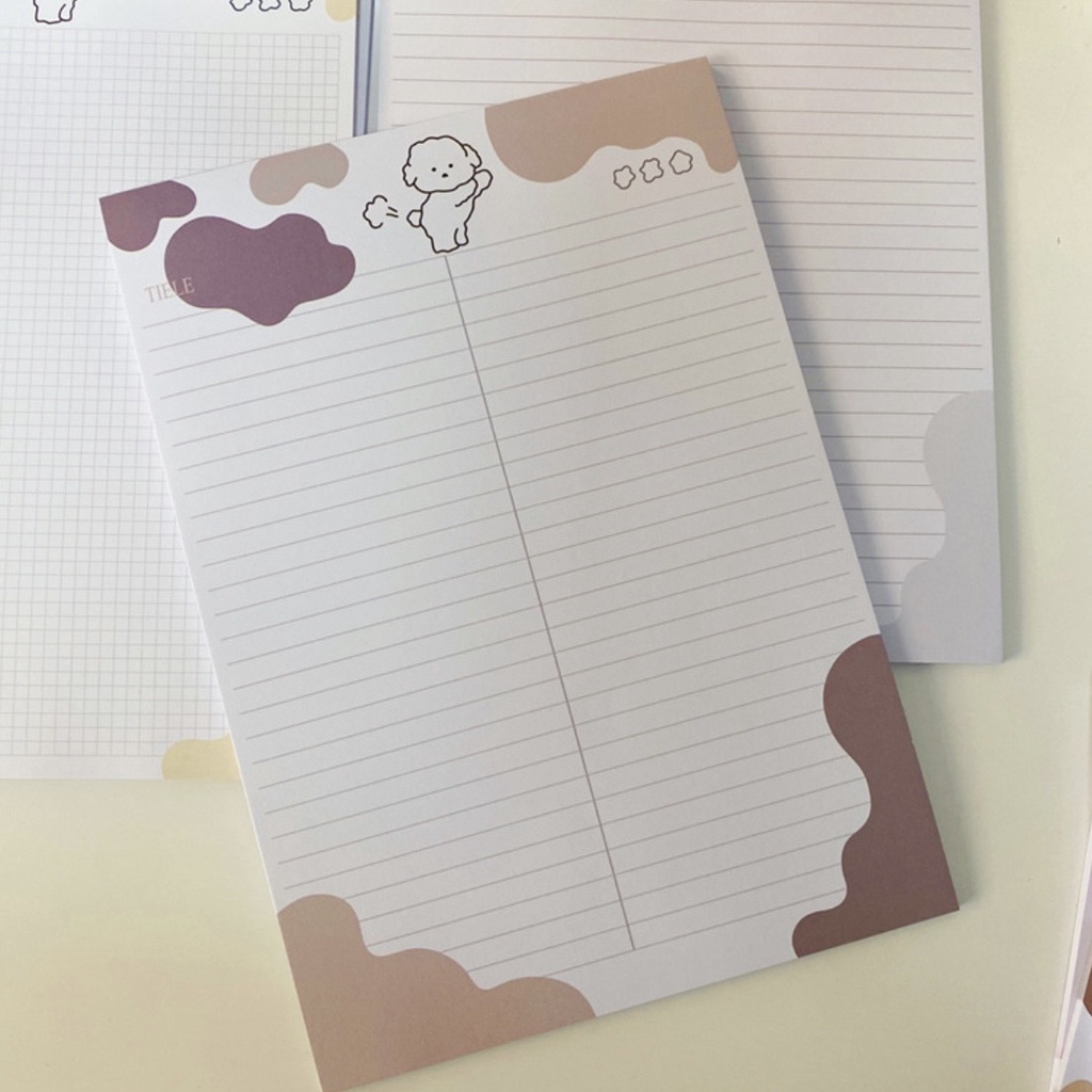 Giấy note ghi bài B5 hình gấu