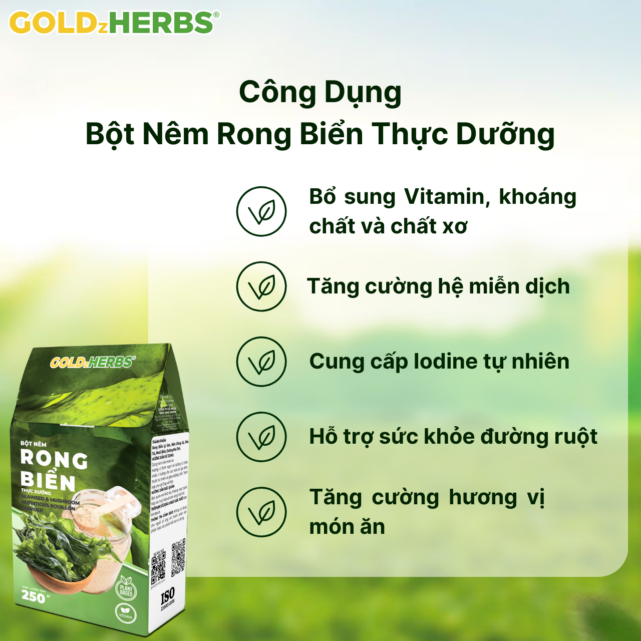 Bột Nêm Rong Biển Thực Dưỡng GoldzHerbs