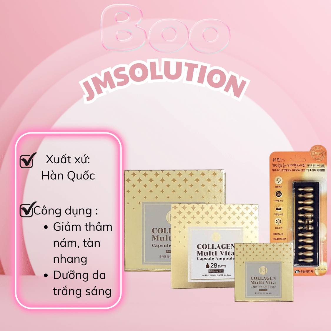 [HCM]Viên Collagen Tươi JMsolution Multi Vita Hàn Quốc
