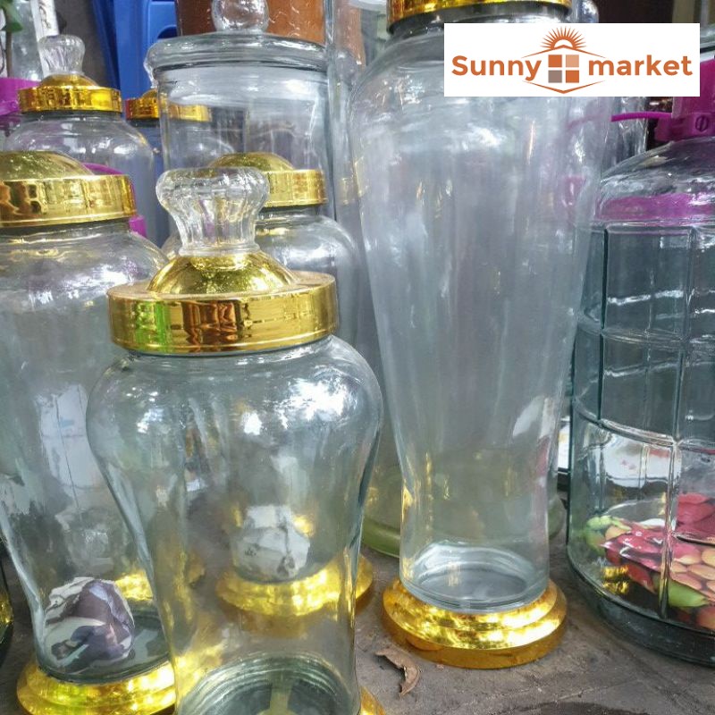 Bình thuỷ tinh ngâm sâm 3 lít không van