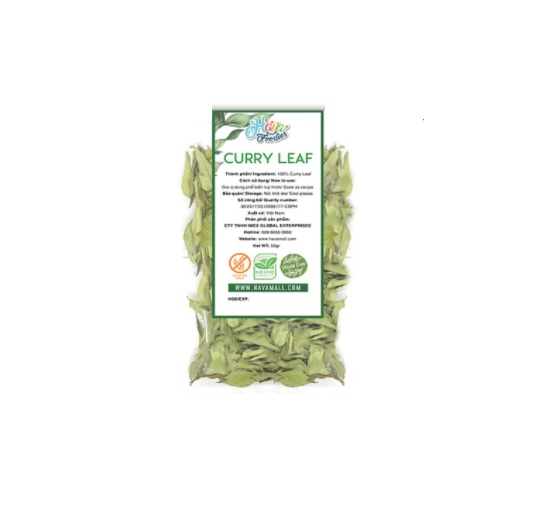 Lá curry khô 10g,20g,50g