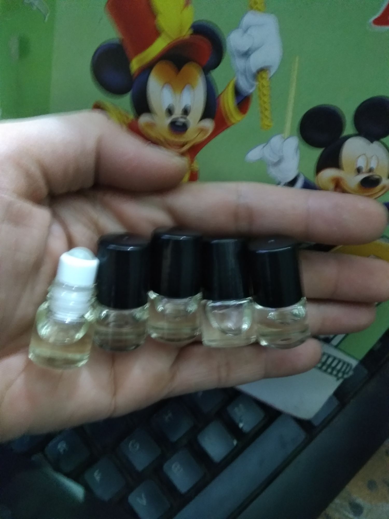 combo 5 chai bi lăn 1ml đựng tinh dầu chiết nước hoa