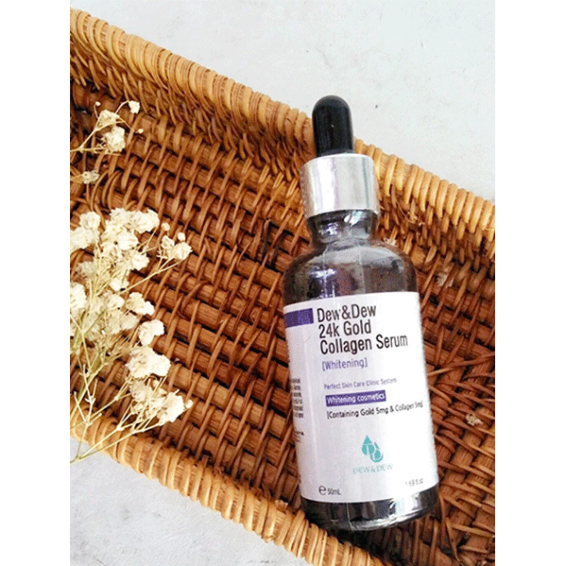 Tinh chất Vàng Trắng Da Dew & Dew 24K Collagen Serum 50ml