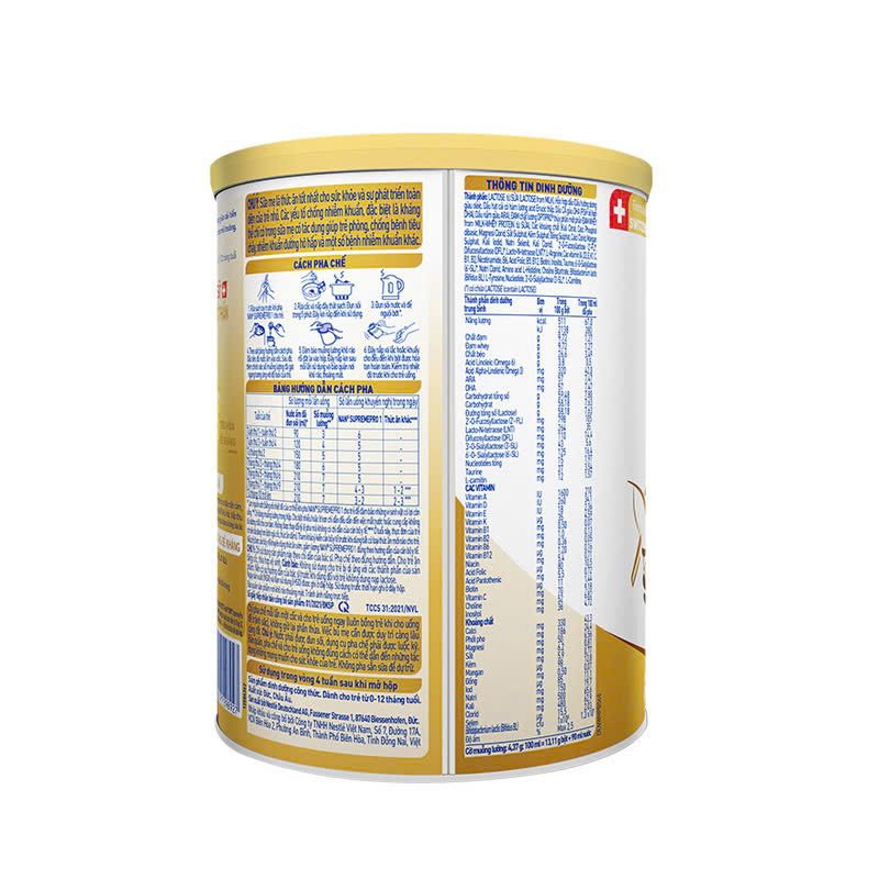 Sữa NAN SUPREME PRO số 1 Lon 800g (Cho bé 0 -12 tháng)