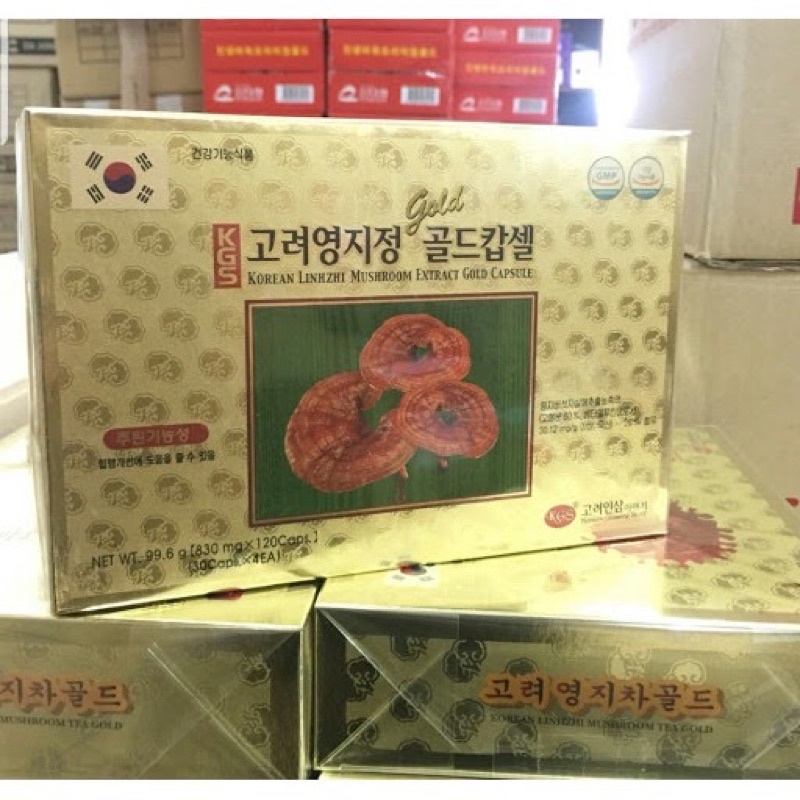 Viên Linh Chi Hộp Giấy KGS 99.6g (830mg x 30viên x 4hộp)