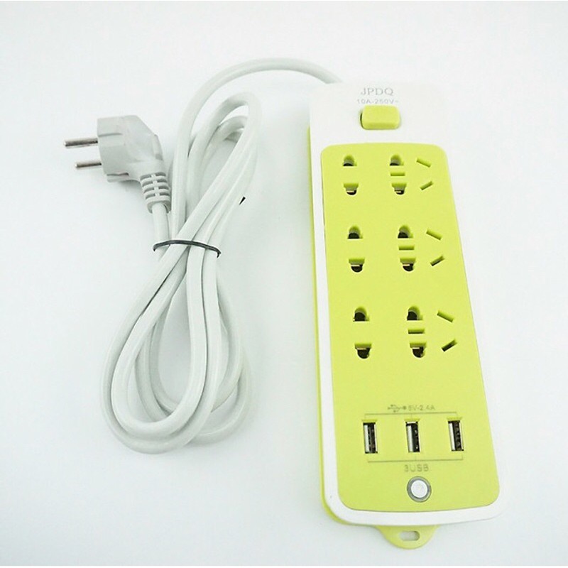 [HCM]Ổ cắm điện 6 ổ cắm và 3 cổng usb