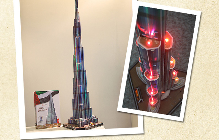 Mô hình giấy 3D CubicFun - Led Burj Khalifa L133h