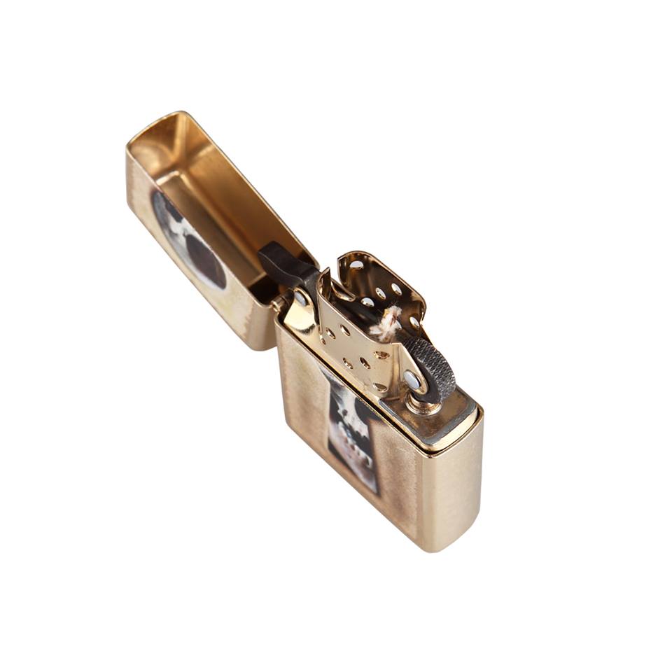 Bật lửa zippo 28540 - Bật lửa zippo Keyhole Skull Gold Dust