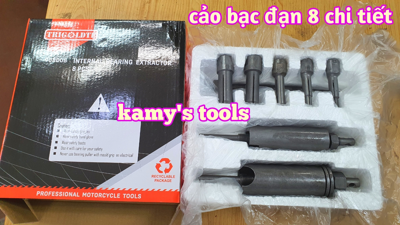 [HCM] Bộ Cảo Bạc Đạn 8 Chi Tiết Từ 10mm-25mm Trigoldte