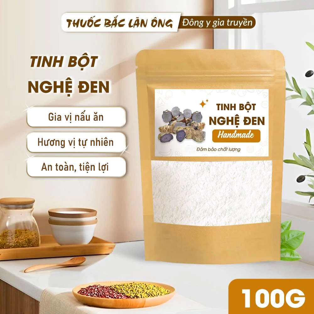 Tinh Bột Nghệ Đen Nguyên Chất 100g