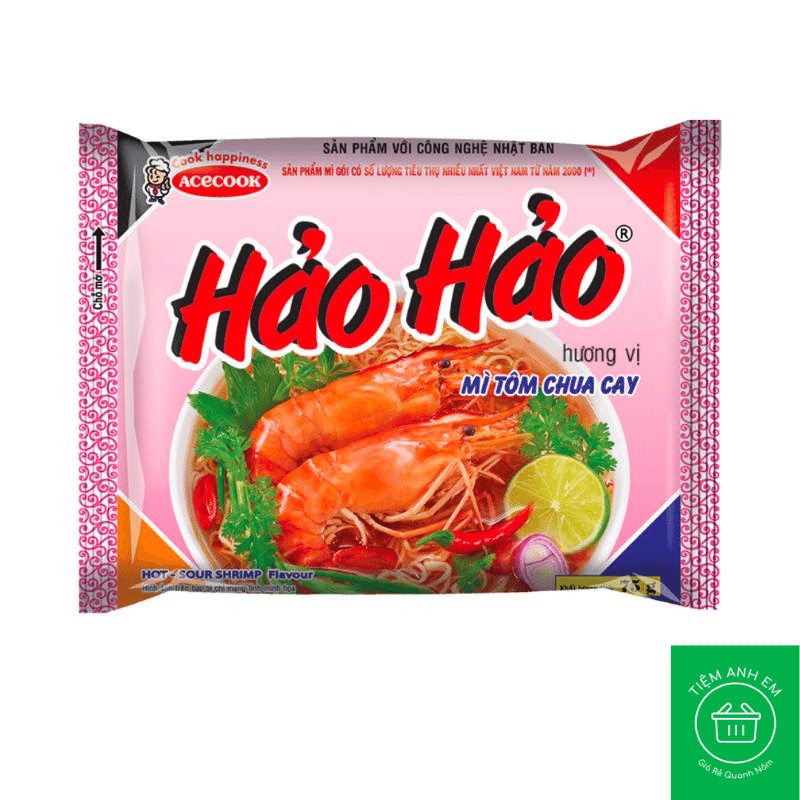Combo 10 gói mì Hảo Hảo tôm chua cay 75g