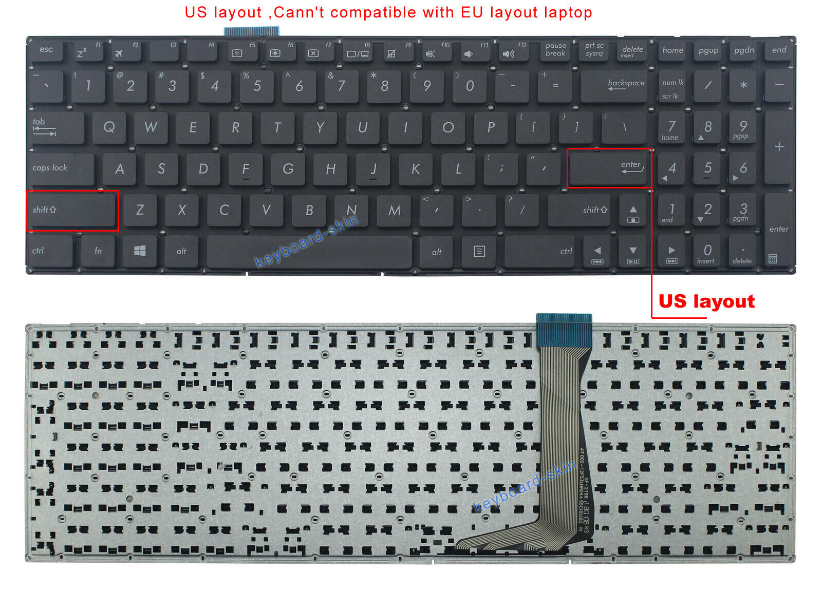 Bàn Phím Laptop Asus E502 E502M E502MA E502S E502SA E502N E502NA