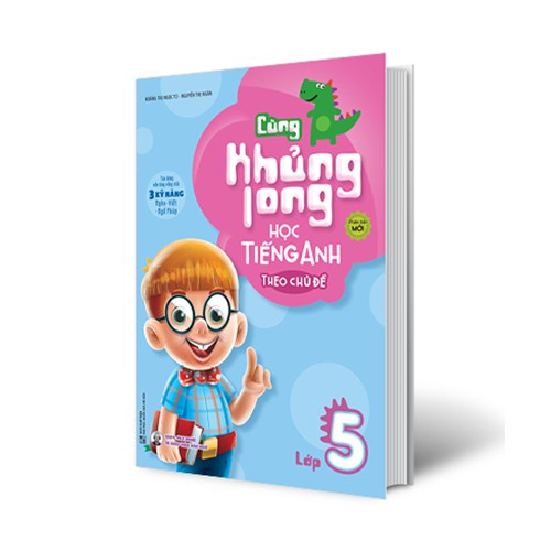 Sách cùng khủng long học tiếng anh theo chủ đề lớp 5 megath9327