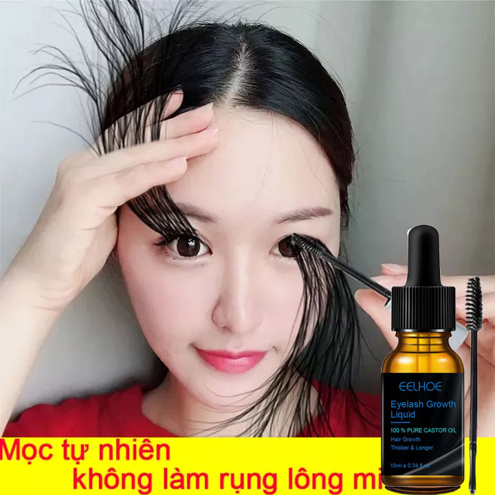 Dầu thầu dầu 10ml, tinh chất dưỡng dài mi, macara, tinh chất dưỡng mi, serum tăng trưởng lông mi, serum tăng trưởng lông，Dưỡng Lông Mi Serum lông mi kích mọc râu lông mi Tinh Dầu Dưỡng Lông Mi Giúp Mọc Dài Dày