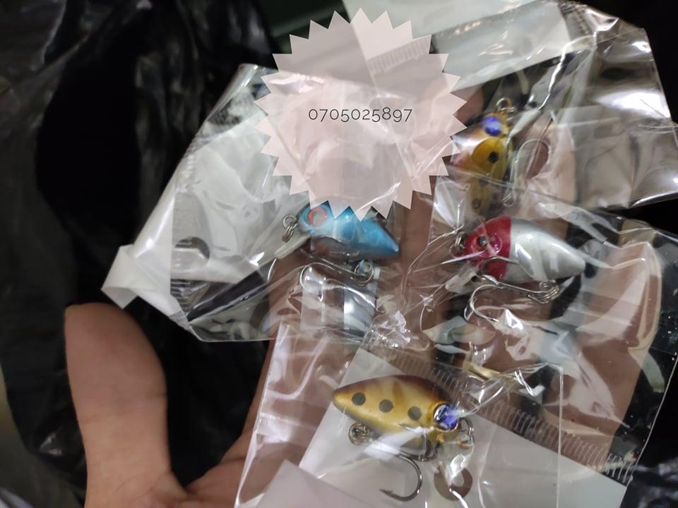 mồi ruồi câu cá rô phi combo hộp 5 con