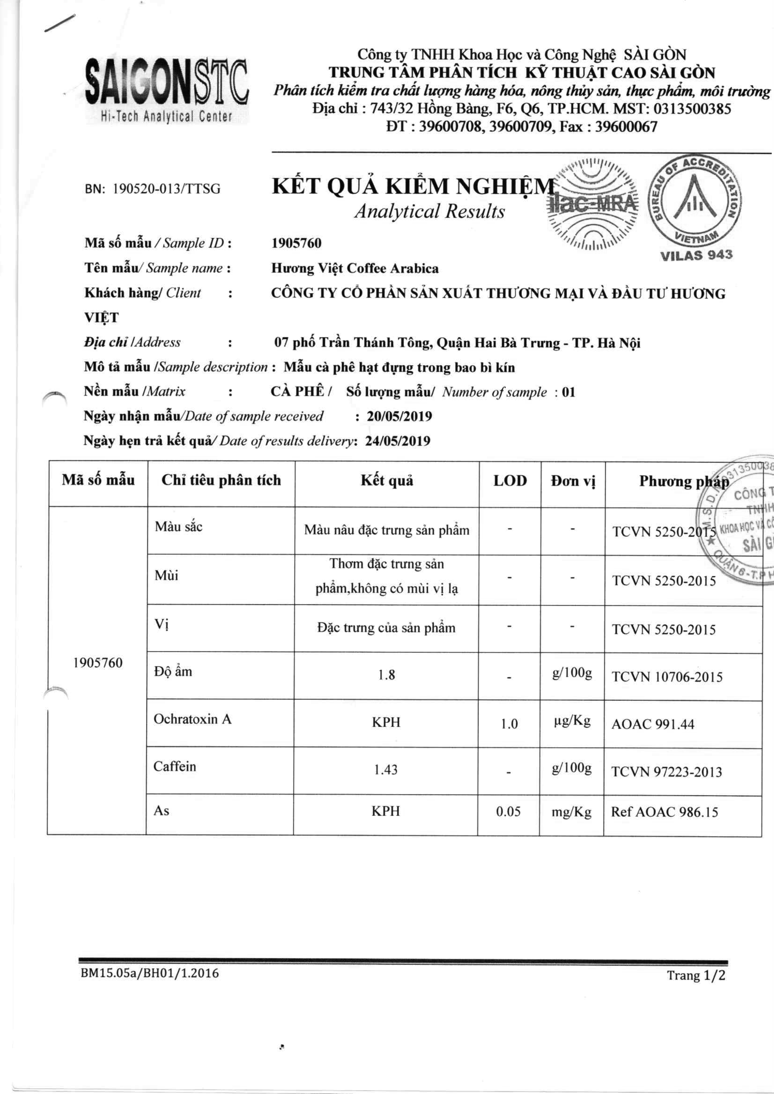 Cà Phê Arabica Rang Mộc Nguyên Chất (Pha Phin)