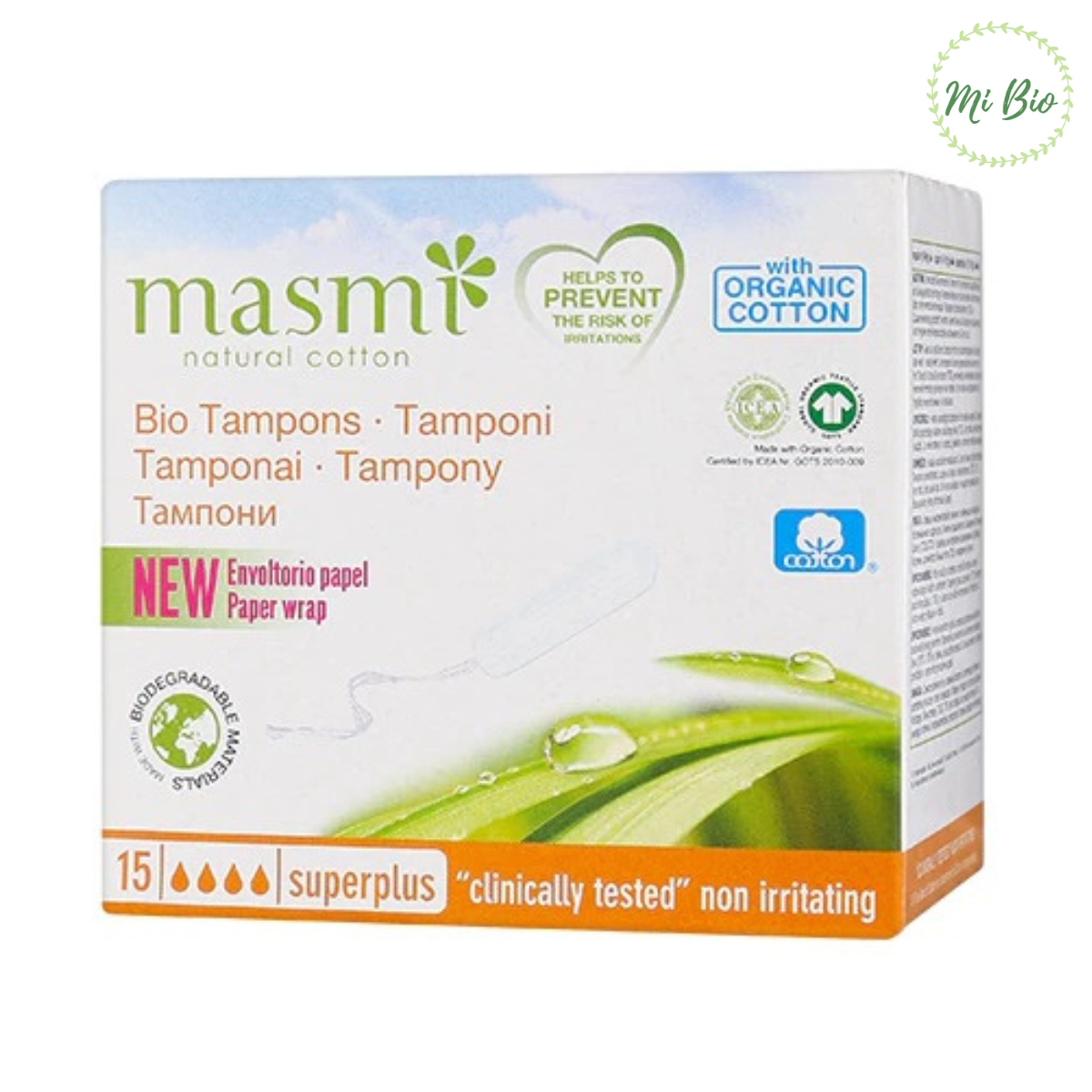 Pad without Push 2 - 3 - 4 organic drops (masmi)