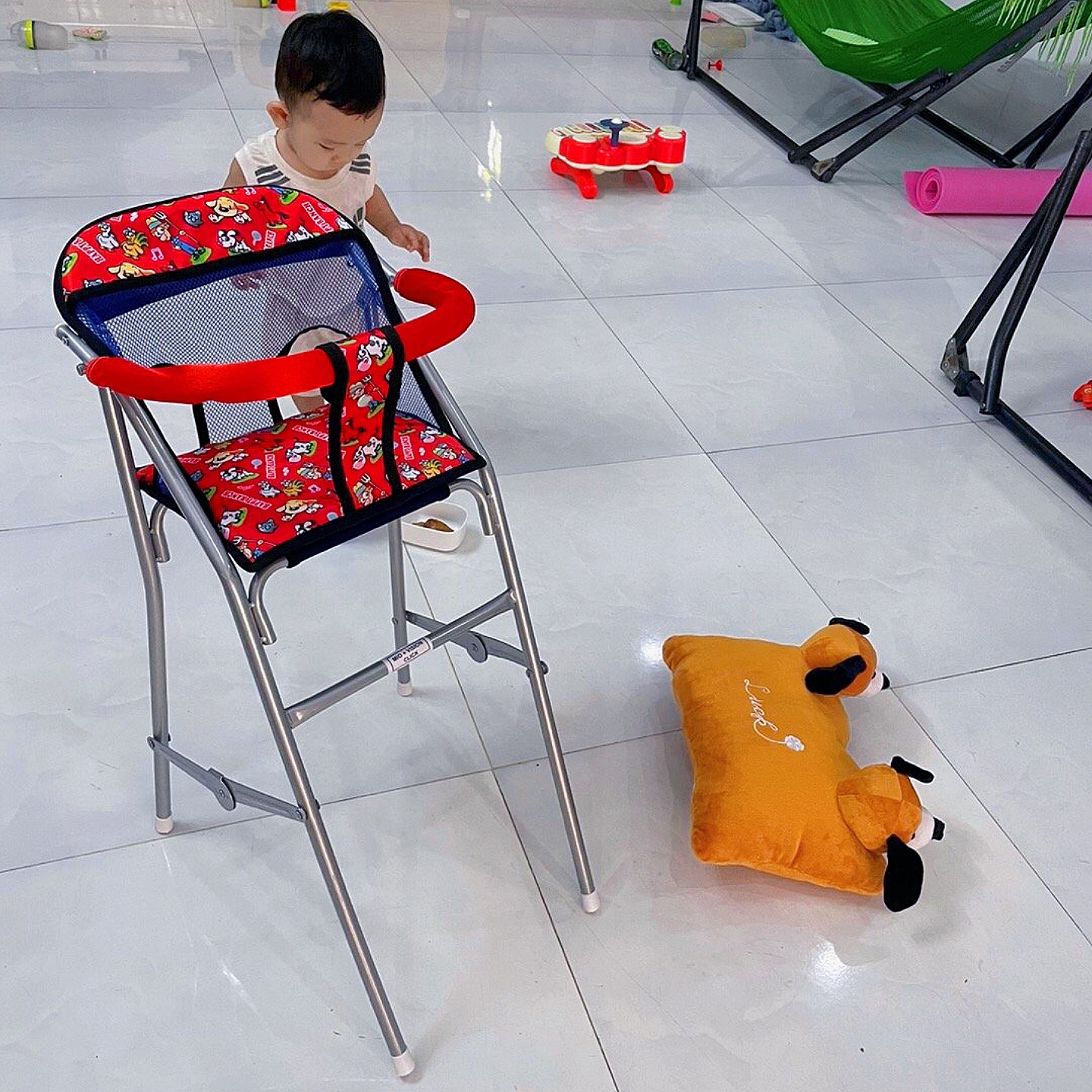 COMBO GHẾ ĐI XE MÁY VÀ GỐI 2 ĐẦU CHO BÉ