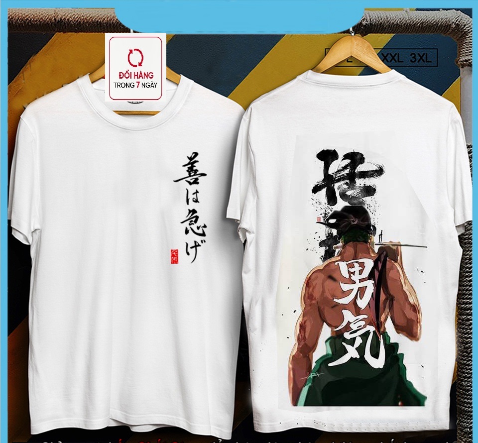 Áo thun roronoa zoro one piece cực chất
