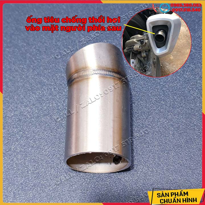 Chụp ống xả pô winner x inox 304 / ống tiêu chụp ống xã gió dành cho winner x
