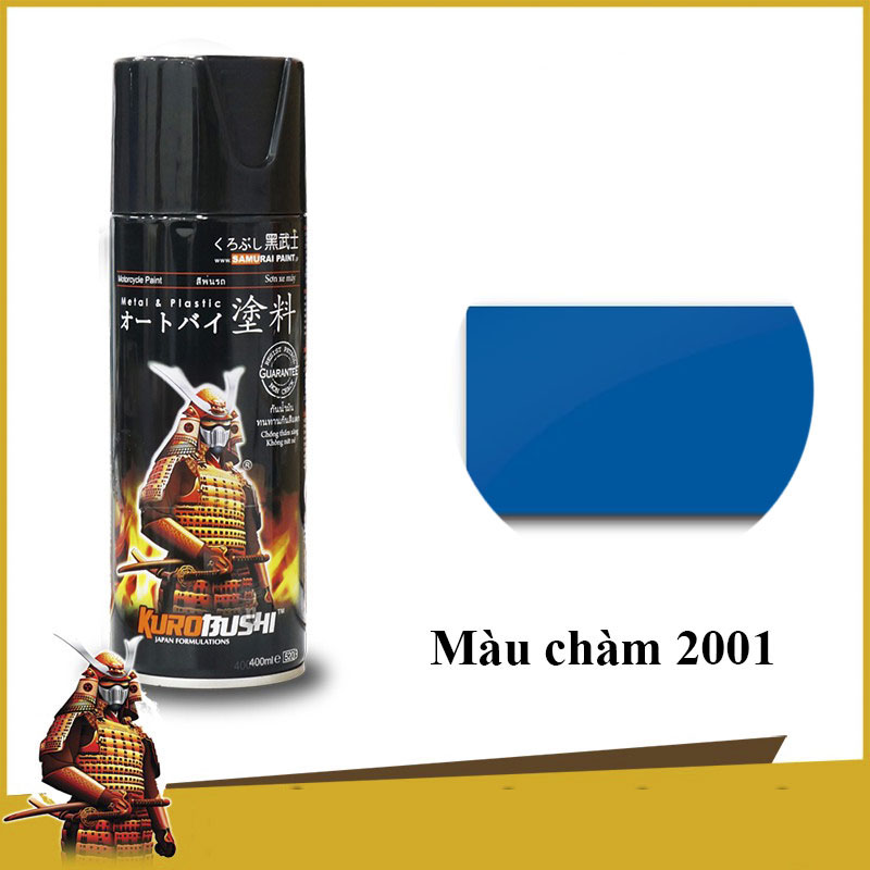 Sơn xịt Samurai màu Xanh Ves Indigo - 2001