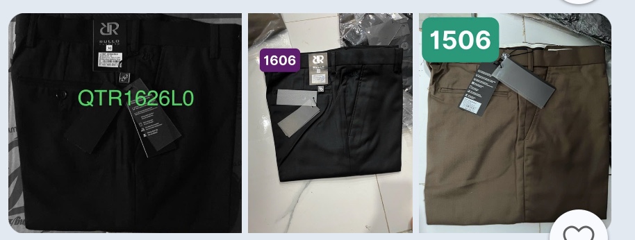 Rullo Quần Tây giá mác 490k-495k-505k sale đồng 300k form tiêu chuẩn còn size 35