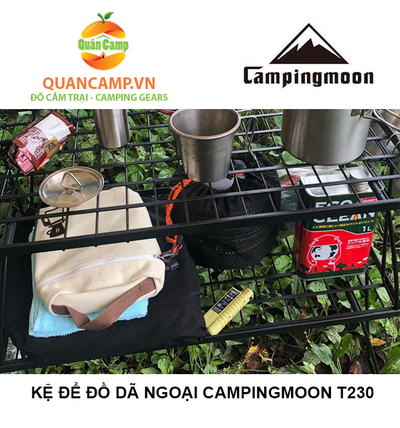 [HCM]Kệ để đồ dã ngoại Campingmoon T230-1T (kệ đơn)