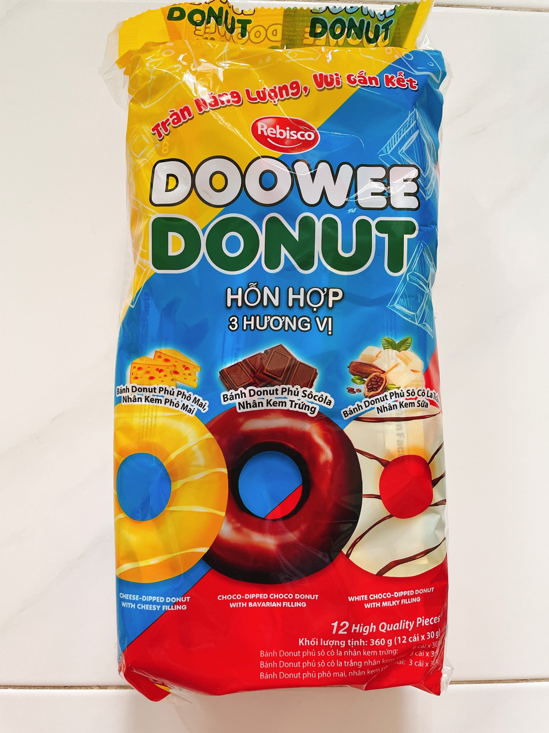 BÁNH DONUT DOOWEE GÓI 12 CÁI