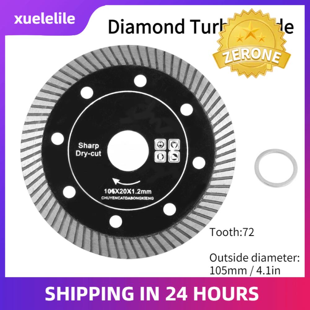 xuelelile Đĩa Cắt Bê Tông Đen Diamond Saw Blade Đối Với Diamond Saw Blade Cắt Bê Tông Đá Granite Marble Tile Stone 105Mm