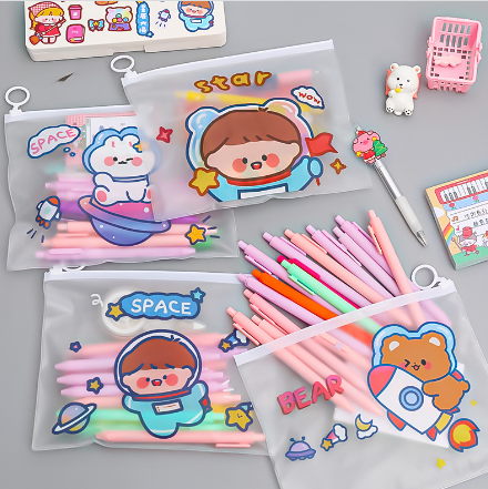 Túi Zip Đựng Bút Bé Phi Hành Gia