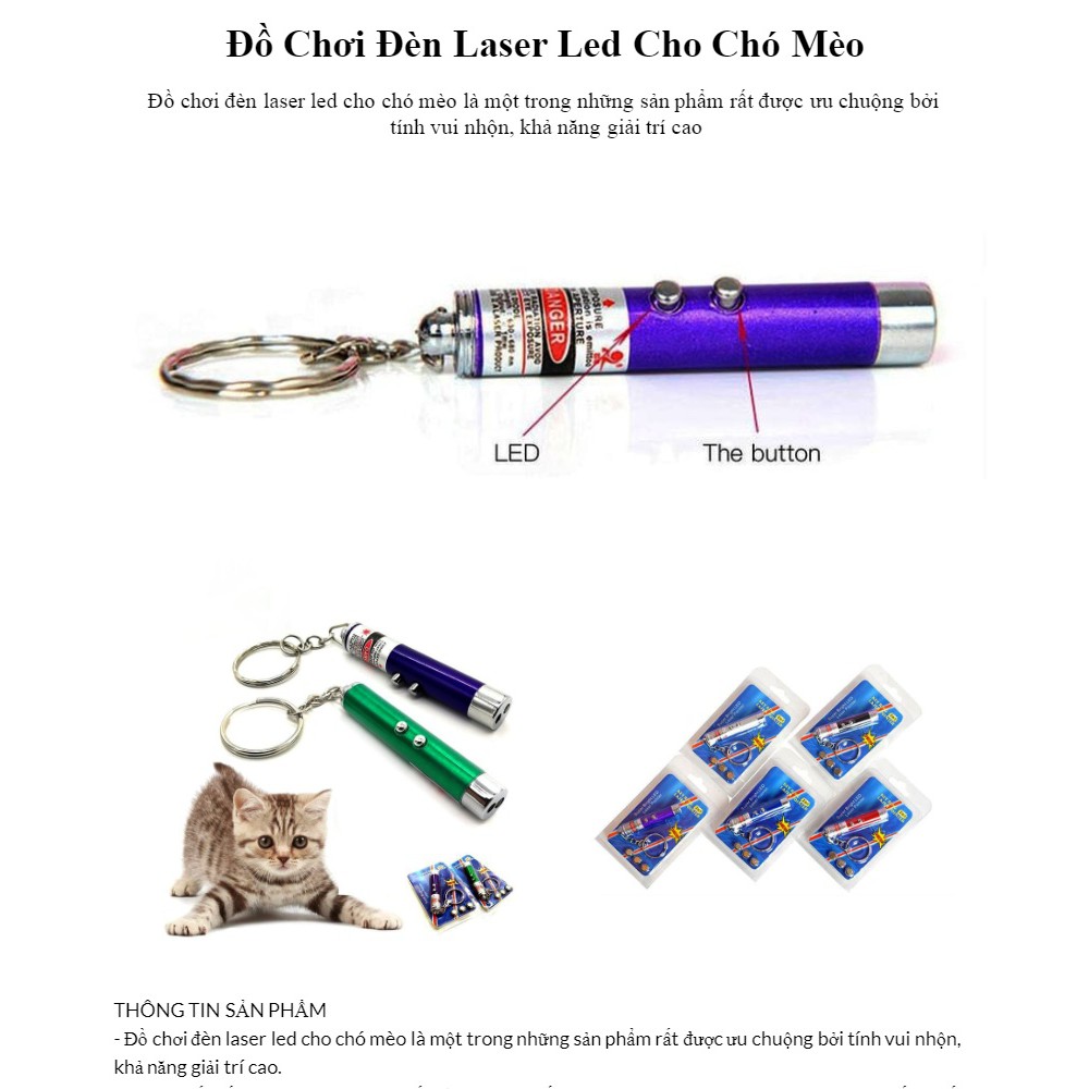 Đàn Laze trêu chọc mèo - Đồ chơi cho mèo - [Nông Trại Thú Cưng]