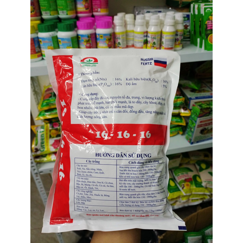 Phân Bón Cao Cấp NPK 16-16-16 CHLB Nga