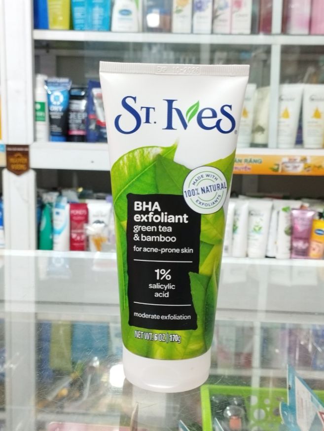 Sữa rửa mặt 3 TẨY TẾ BÀO CHẾT MẶT ST.LVES TRÀ XANH - HÀNG MỸ