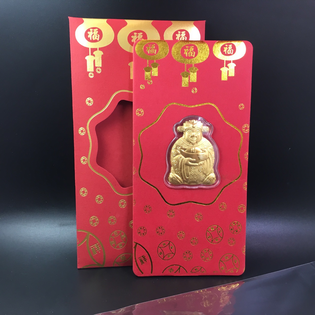 Bao lì xì mạ vàng THẦN TÀI