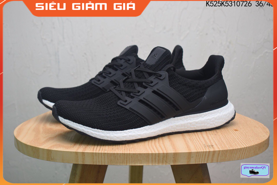 (Full Box) Giày Thể Thao Ultra Boost 4.0 Đen Dành Cho Nam Nữ